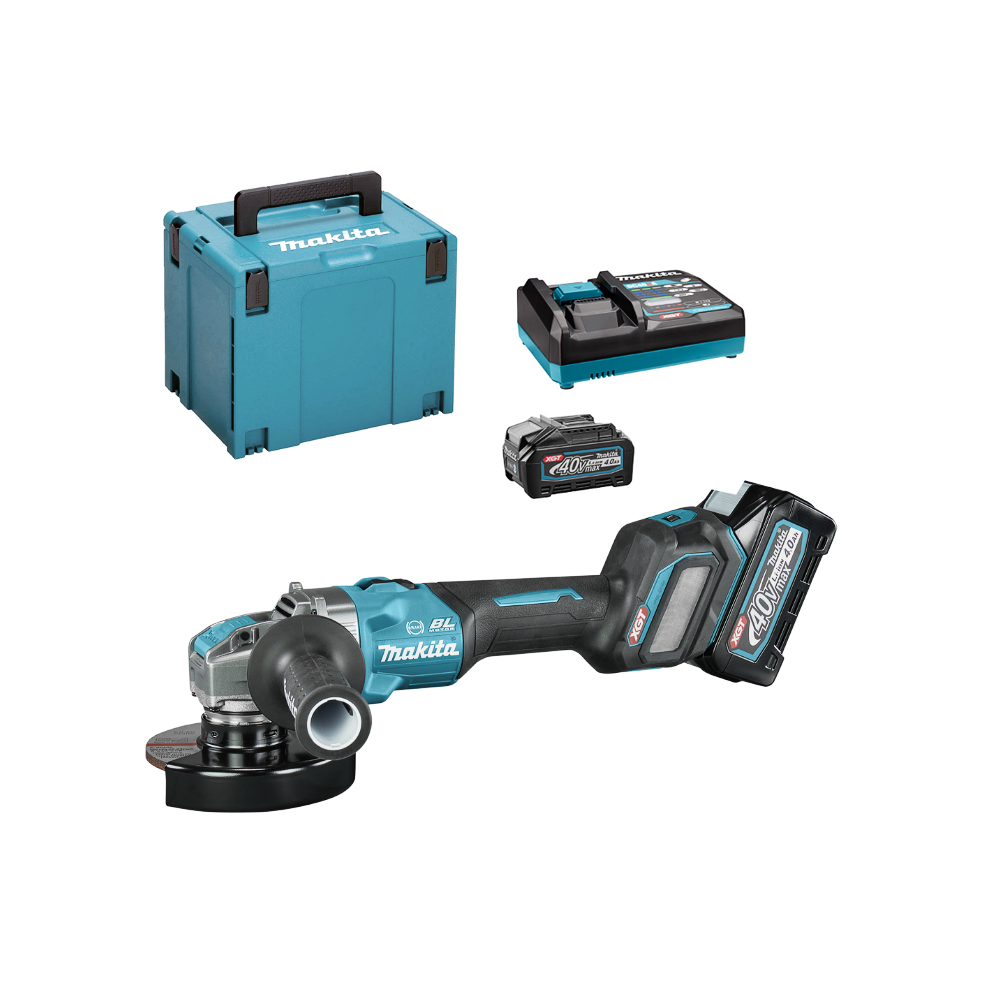 Акумулаторен безчетков ъглошлайф Makita GA041GM201, XGT 40 V max, 125 mm, X-LOCK, 2 × 4,0 Ah / GA041GM201 Акумулаторен безчетков ъглошлайф Makita GA041GM201, XGT 40 V max, 125 mm, X-LOCK, 2 × 4,0 Ah / GA041GM201